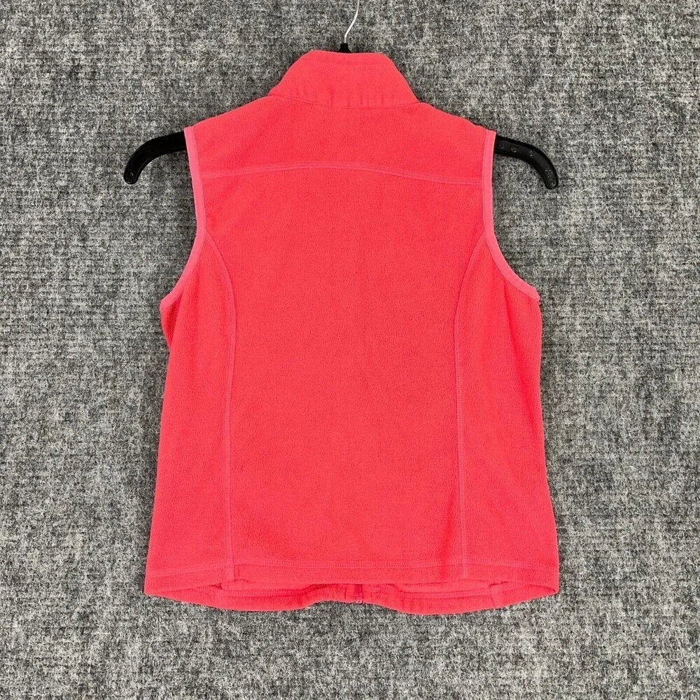 Vineyard Vines Fleece Sweater Vest Girls‎ S Red Fleece Zip Up Outerwear Camping